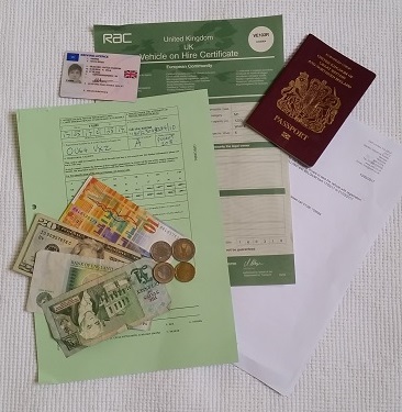 Documents you must carry in the vehicle