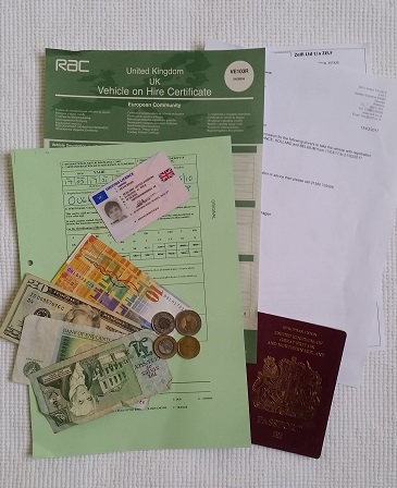 Documents you must carry in the vehicle